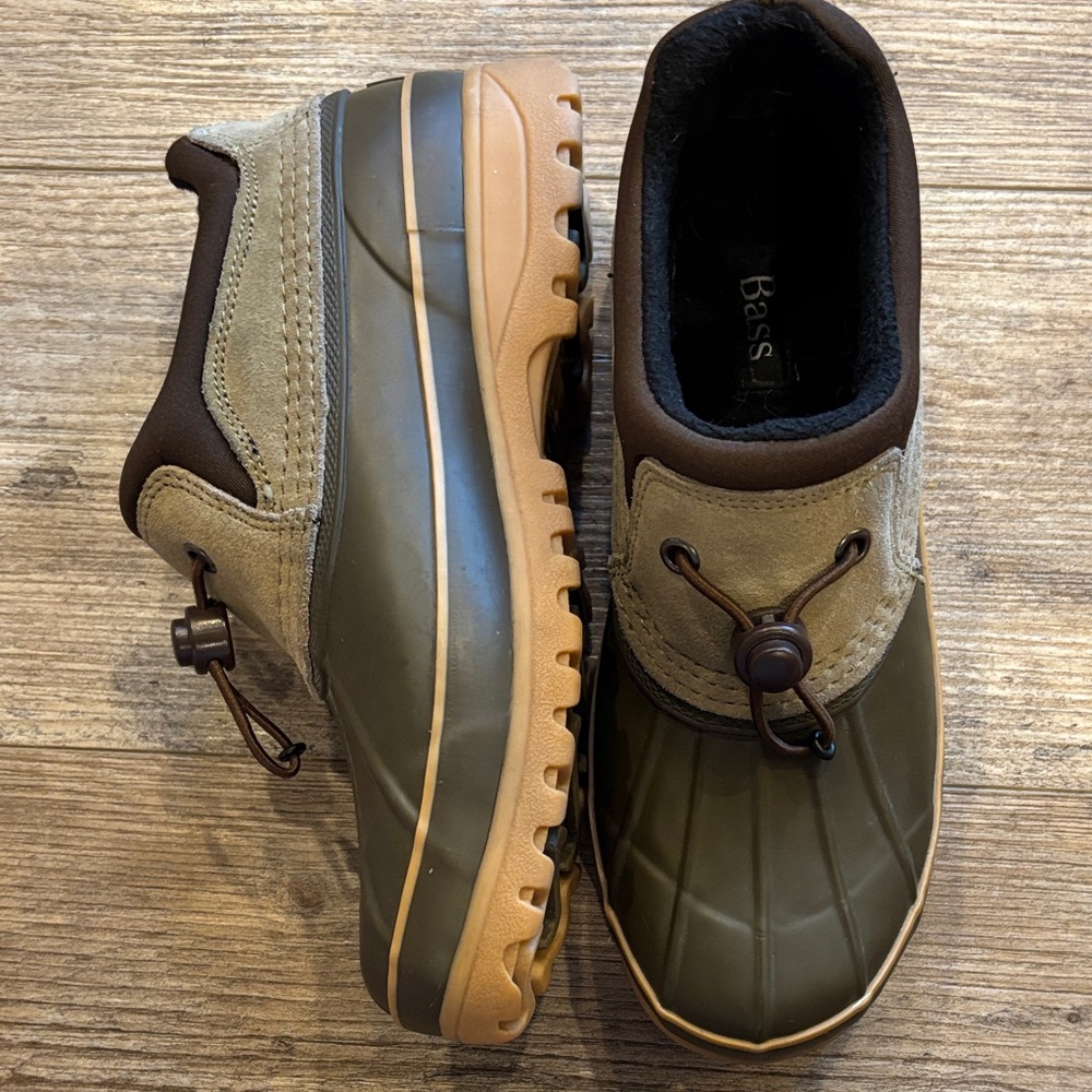 Bass Women's Olive and Tan Duck Boots Waterproof